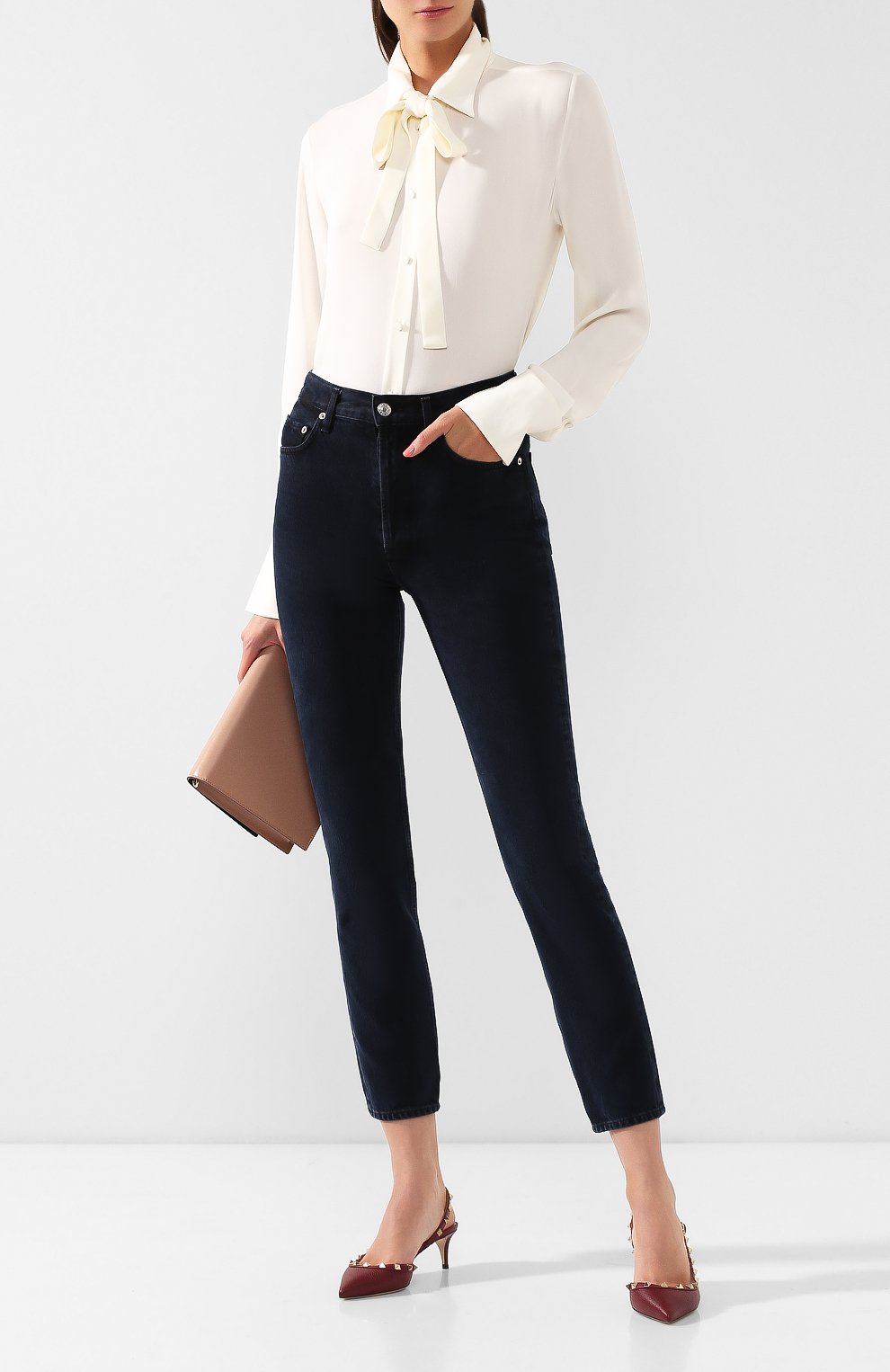 Кожаные туфли rockstud VALENTINO, арт. RW0S0H14/VCE, фото 2