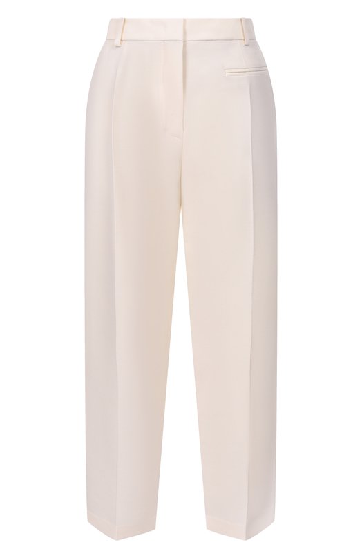 Брюки из шерсти и шелка 12 STOREEZ 137104 Кремовый 137104