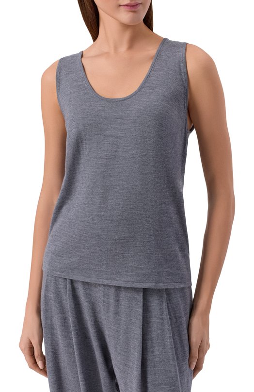 Топ из шерсти и кашемира 12 STOREEZ 136600 Серый  136600 Фото 3