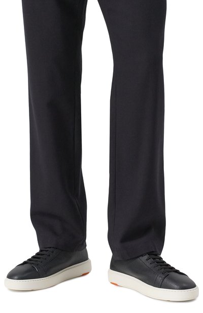 Кожаные кеды cleanic SANTONI, арт. MBCD21571BARCMMDN01, фото 3