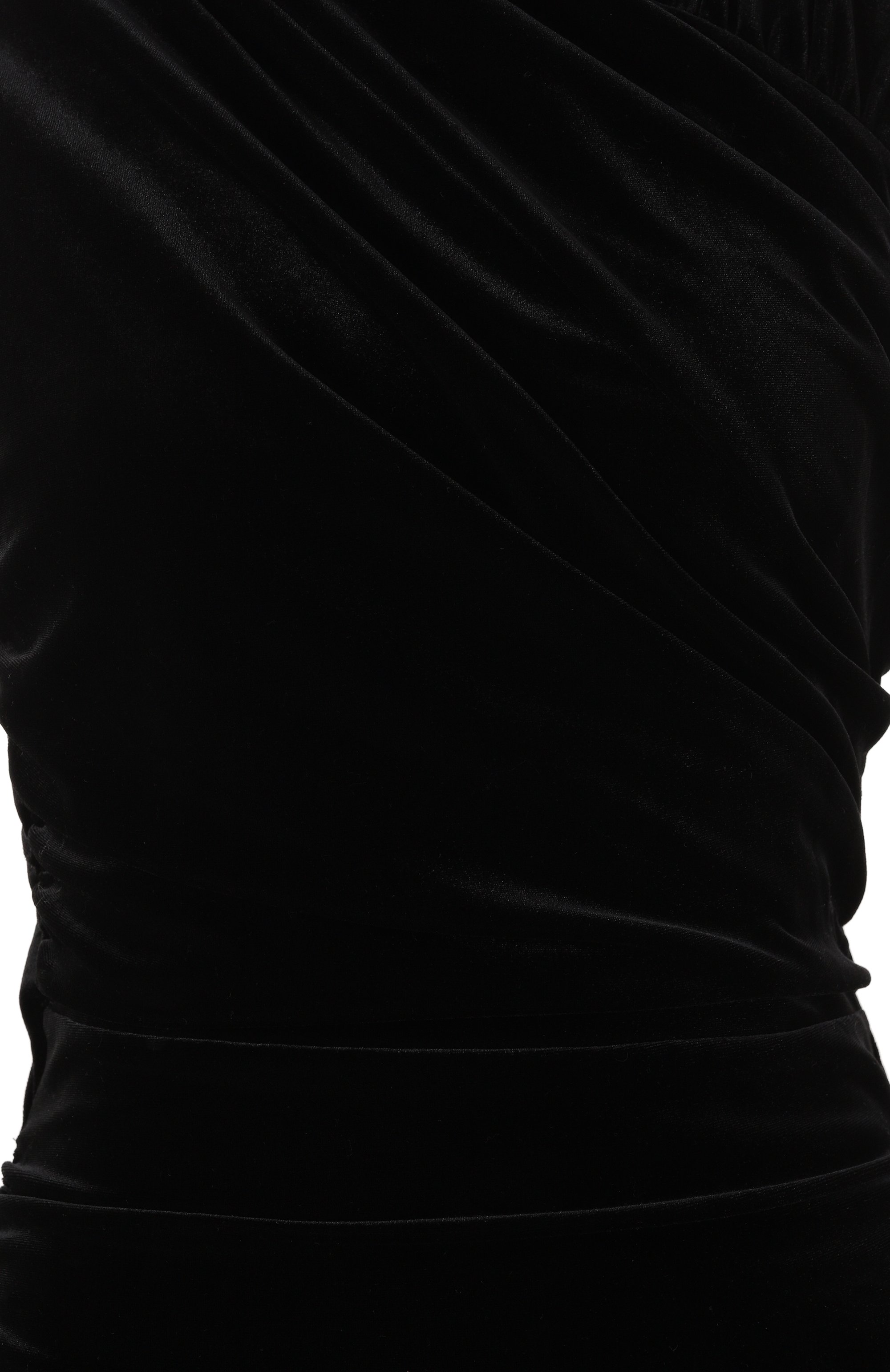 Бархатное платье GANNI черного цвета по цене 41200 руб., арт. T4102, фото 6 Бархатное платье GANNI, арт. T4102, фото 6