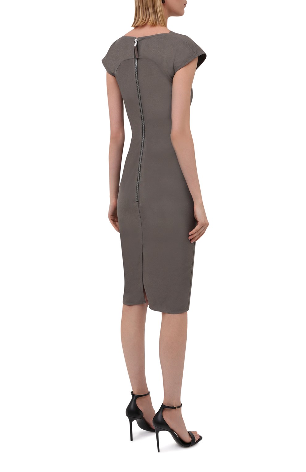 Платье из хлопка и вискозы RICK OWENS, арт. RP02A7525/GG, фото 4