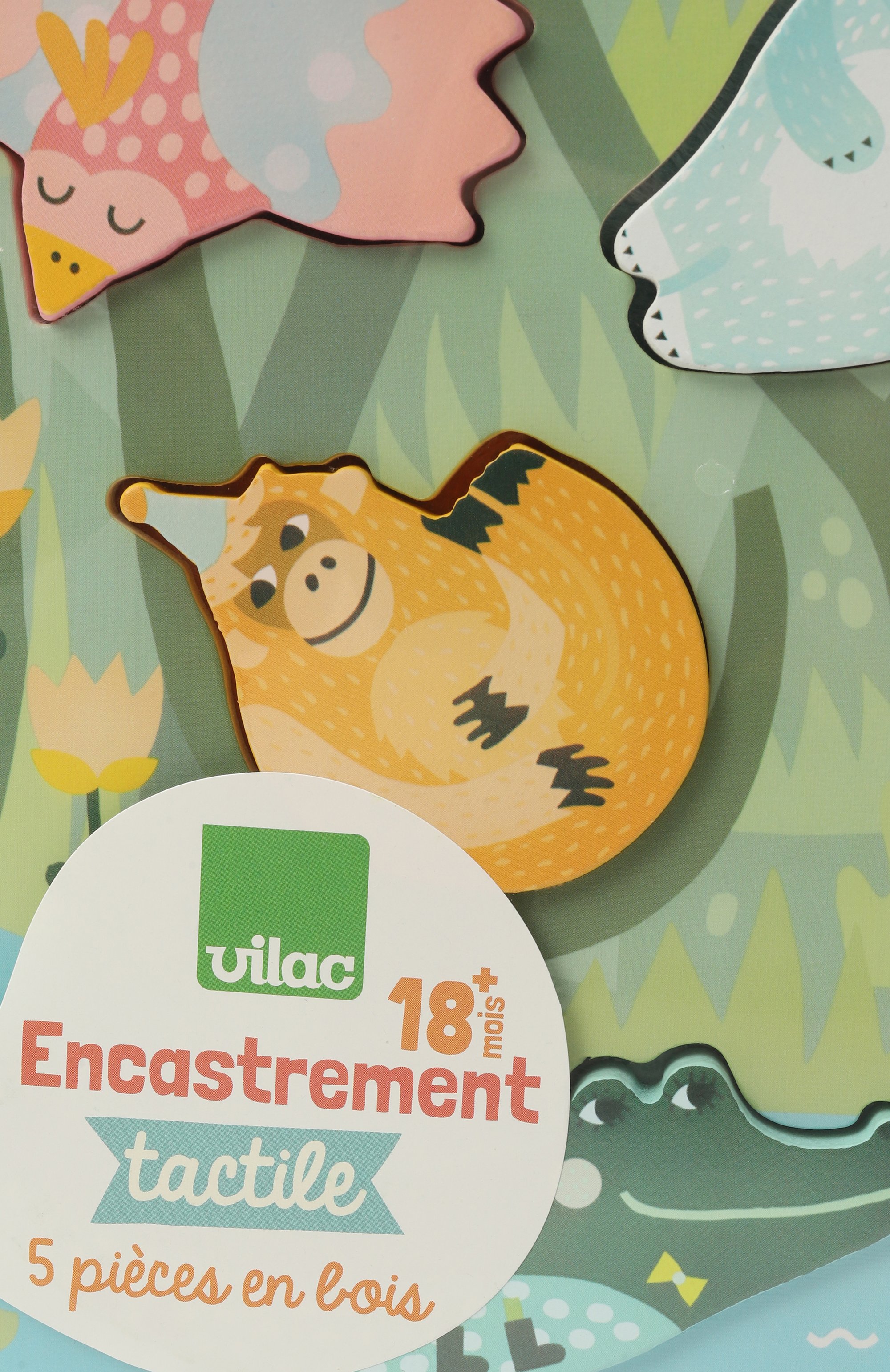 Тактильный пазл джунгли VILAC, арт. 8502, фото 3