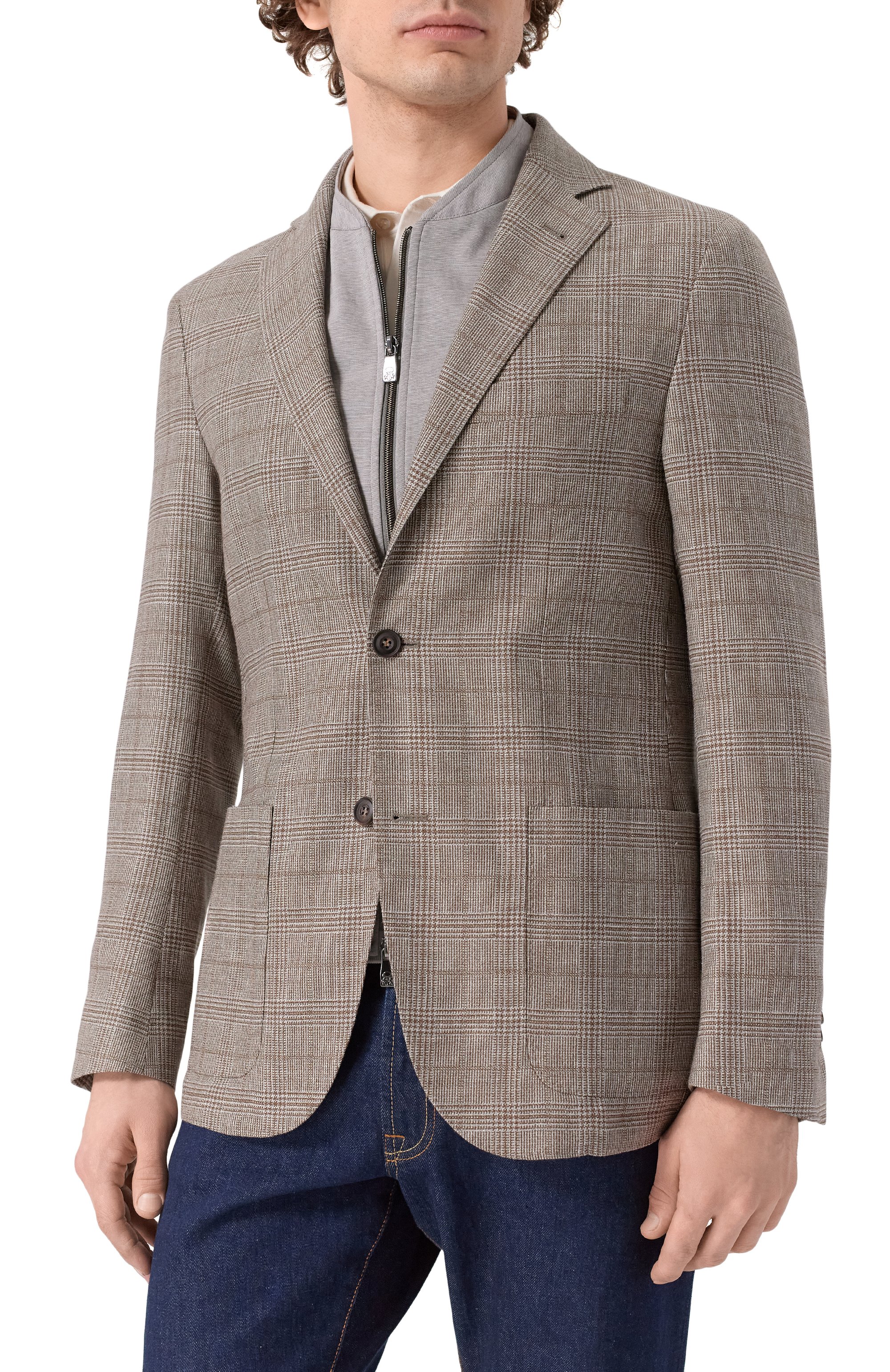 Пиджак из шерсти и льна CORNELIANI, арт. 27X560/2716308, фото 4