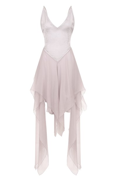 Женское платье из вискозы и шелка ANN DEMEULEMEESTER, арт. B0012814/FA611