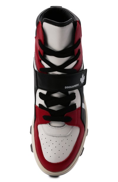 Кожаные кеды basket icon DSQUARED2, арт. SNM0182 01500001, фото 5