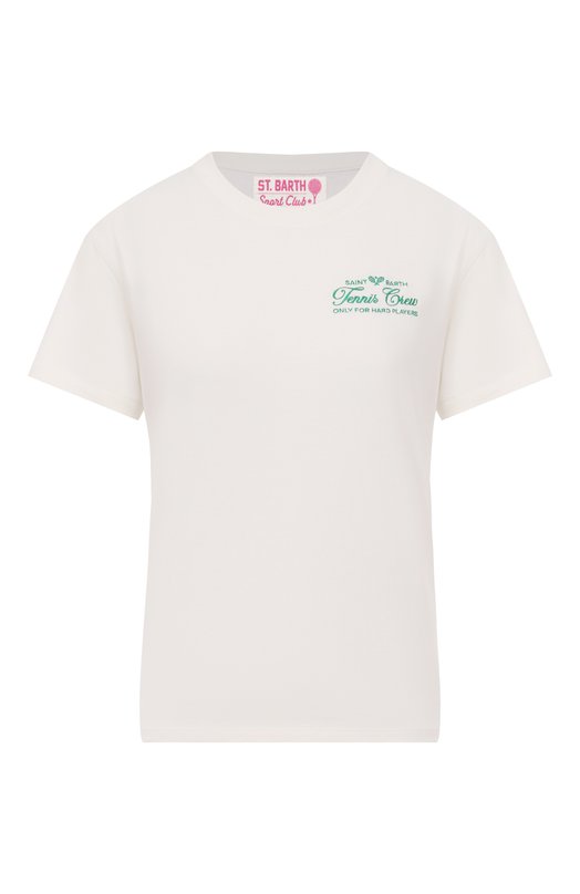 Хлопковая футболка MC2 Saint Barth EMI0002-03160I/EMILIE W Белый EMI0002-03160I/EMILIE W