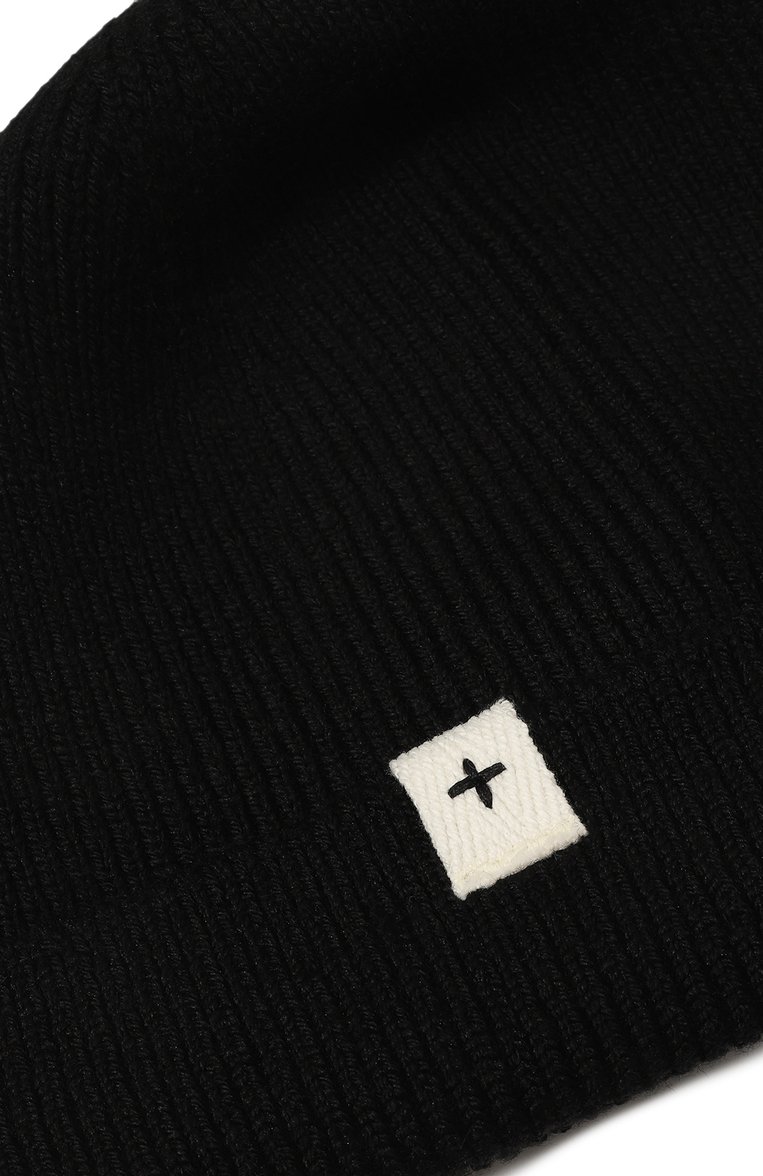 Мужская шерстяная шапка JIL SANDER черного цвета, арт. J47ZZ0115/J14704 | Фото 3 (Материал: Текстиль, Шерсть; Нос: Не проставлено; Кросс-КТ: Трикотаж)