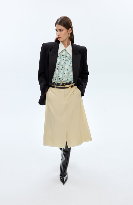 Блузка из вискозы Jil Sander J01NC0173/J65335 Зелёный  J01NC0173/J65335 Фото 6