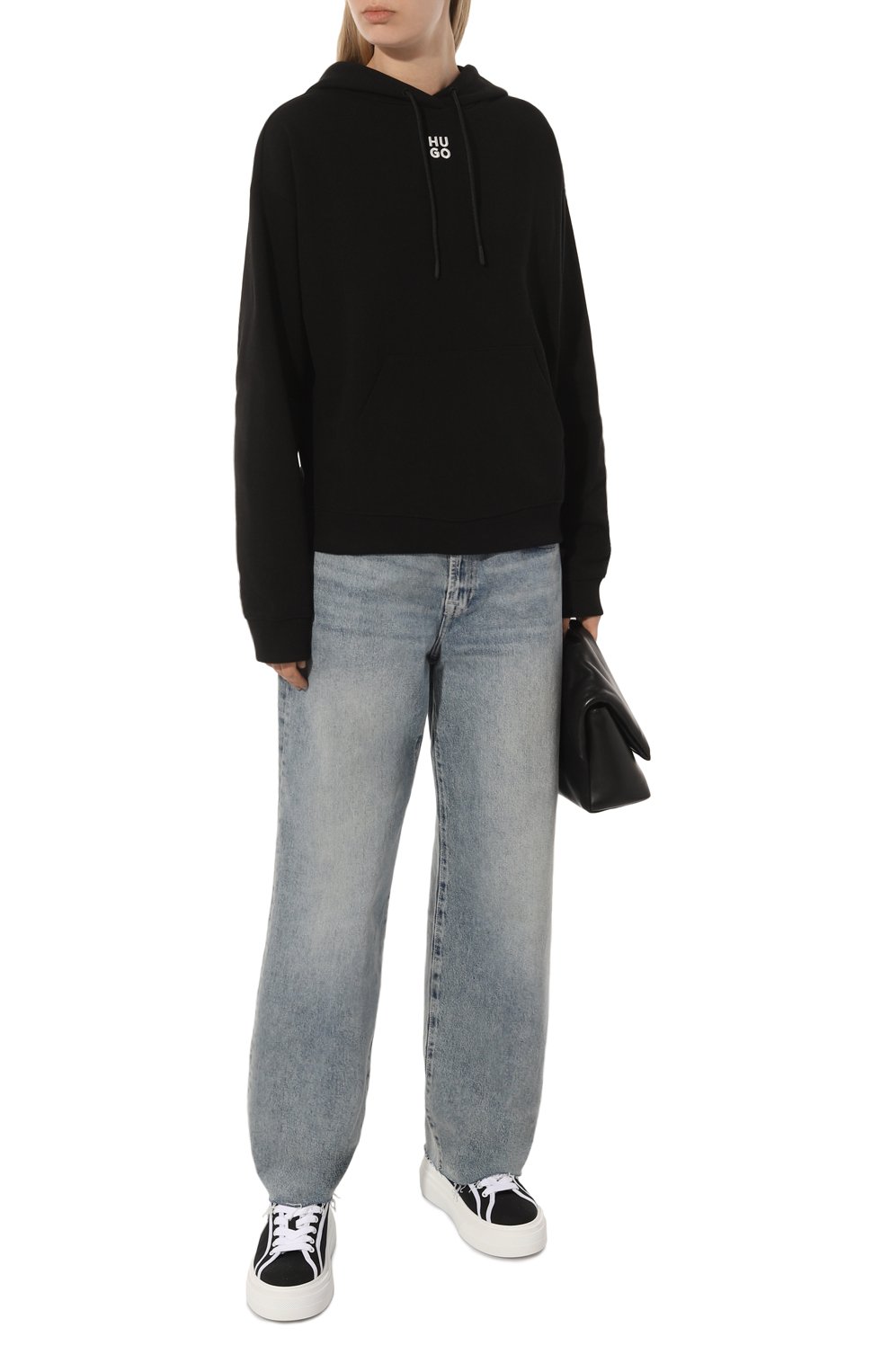 Хлопковое худи HUGO, арт. 50522423, фото 2