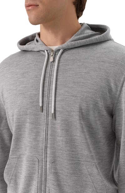 Толстовка из кашемира и шелка BRUNELLO CUCINELLI, арт. MM8359069G, фото 5