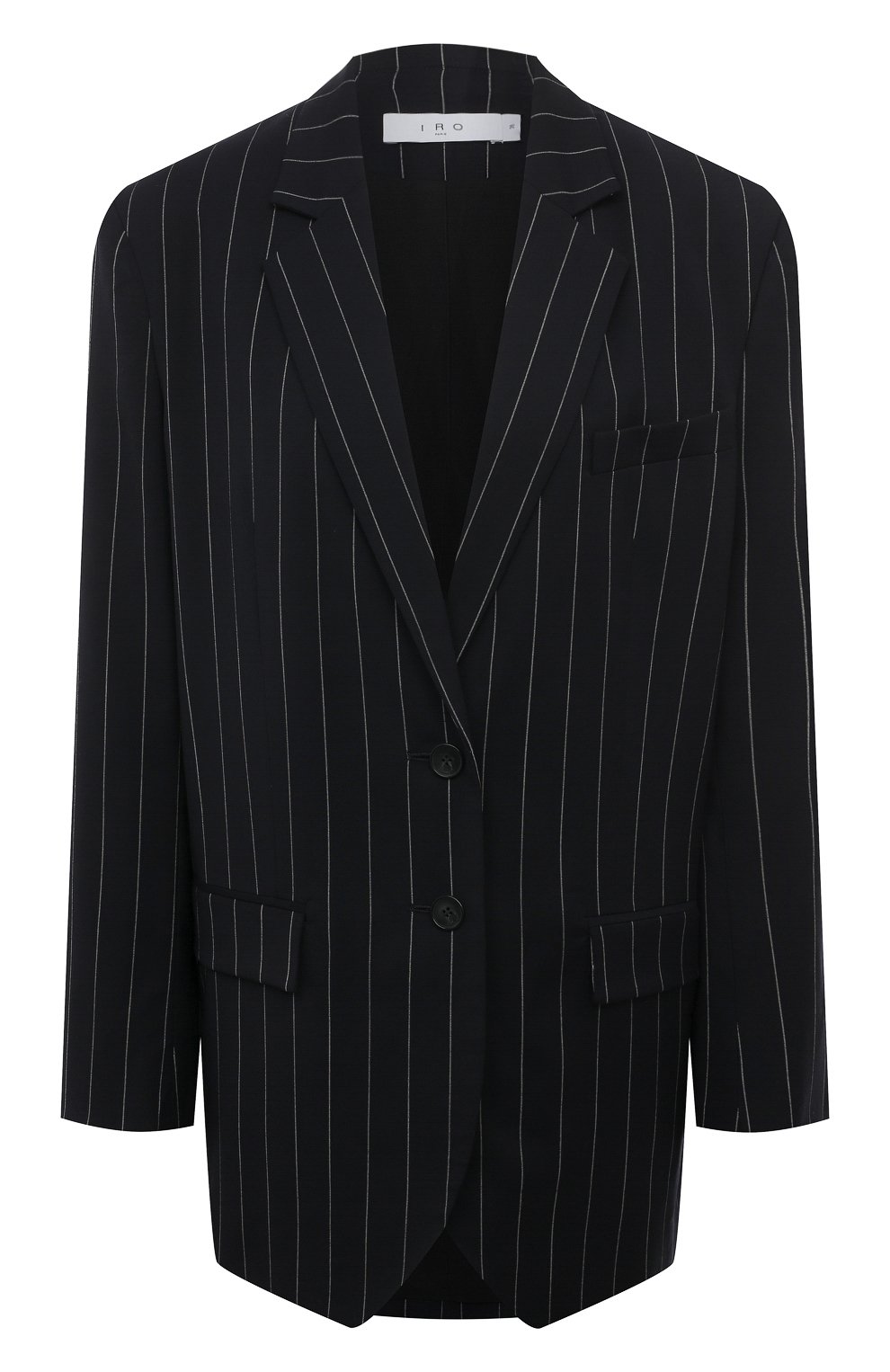 Жакет из шерсти и вискозы IRO темно-синего цвета по цене 69950 руб., арт. WP07HAWAT, фото 1 Жакет из шерсти и вискозы IRO, арт. WP07HAWAT, фото 1