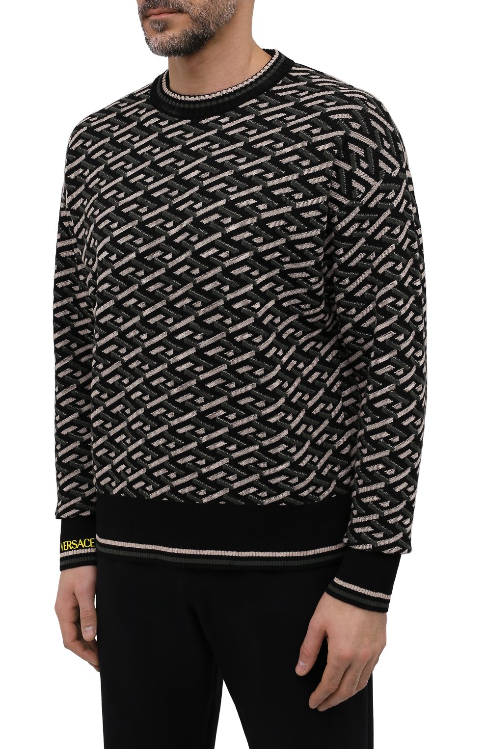 Хлопковый свитер VERSACE, арт. 1002347/1A01605, фото 3