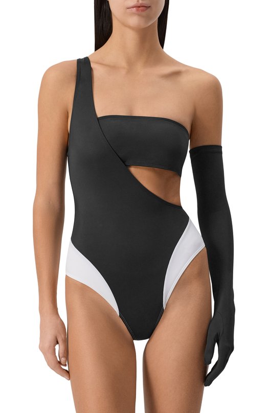 Слитный купальник Let`s Swim LS/W_006_SS Чёрно-белый  LS/W_006_SS Фото 2