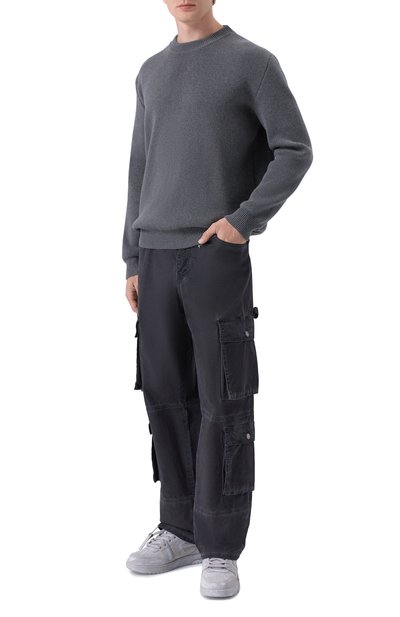 Мужские замшевые кеды out of office OFF-WHITE, арт. 0MIA189F25LEA00B0907