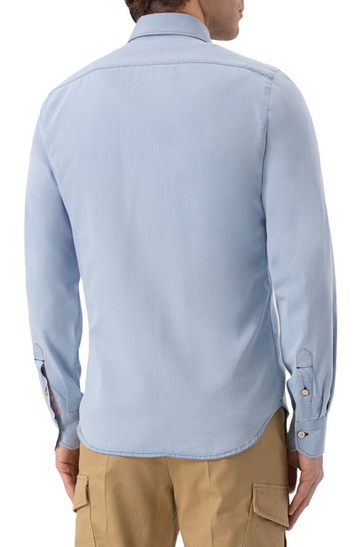 Джинсовая рубашка KITON, арт. UCWMH0922603, фото 4