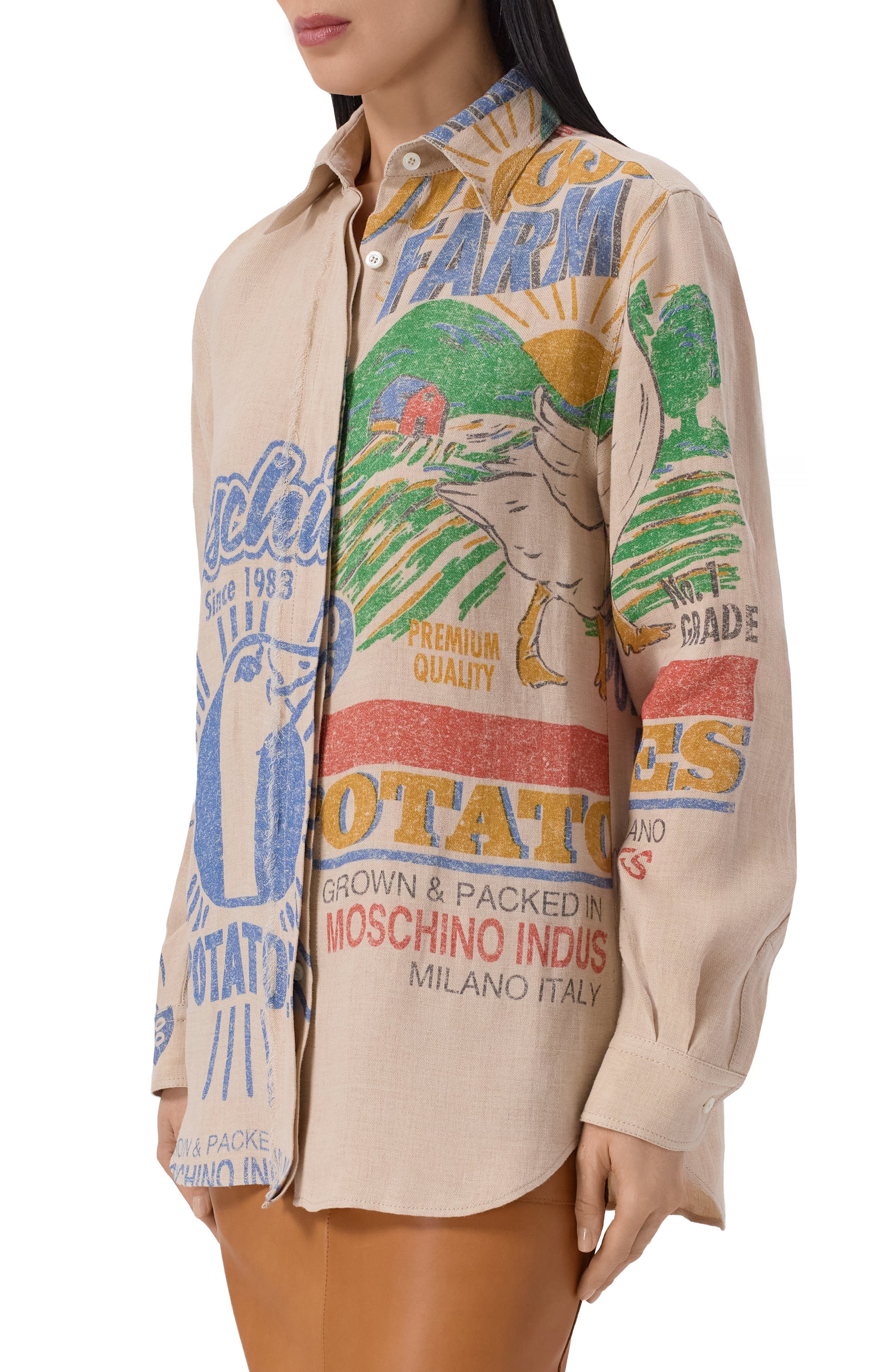 Льняная рубашка MOSCHINO, арт. A0213/0421, фото 3