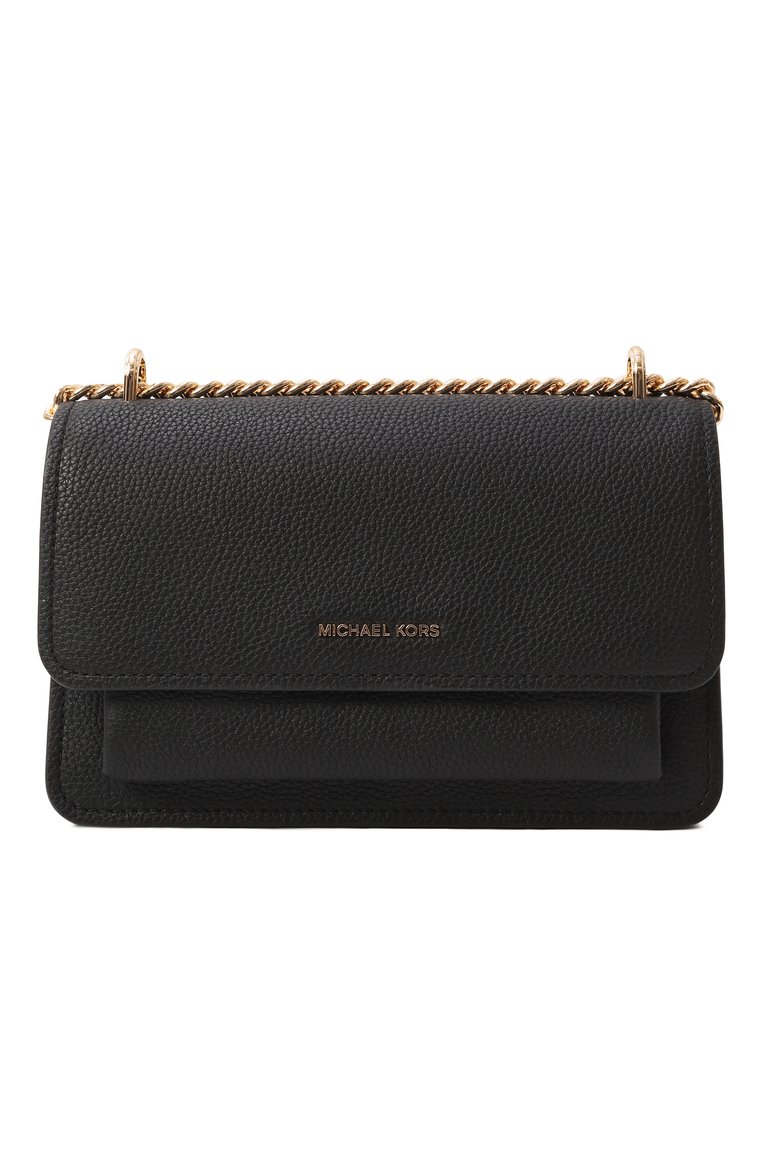 Женская сумка claire large MICHAEL MICHAEL KORS черного цвета, арт. 30T4GC7L3T | Фото 1 (Ремень/цепочка: На ремешке; Размер: large; Драгоценные камни: Проставлено; Материал: Натуральная кожа; Материал сплава: Проставлено)