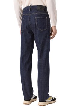 Мужские джинсы DSQUARED2 темно-синего цвета, арт. S74LB1421/S30664 | Фото 4 (Длина (брюки, джинсы): Стандартные; Материал сплава: Проставлено; Драгоценные камни: Проставлено; Силуэт М (брюки): Прямые; Кросс-КТ: Деним; Материал внешний: Деним, Хлопок; Стили: Повседневный)