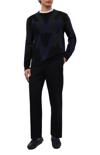 Кожаные мокасины VERSACE, арт. 1003354/1A02337, фото 2