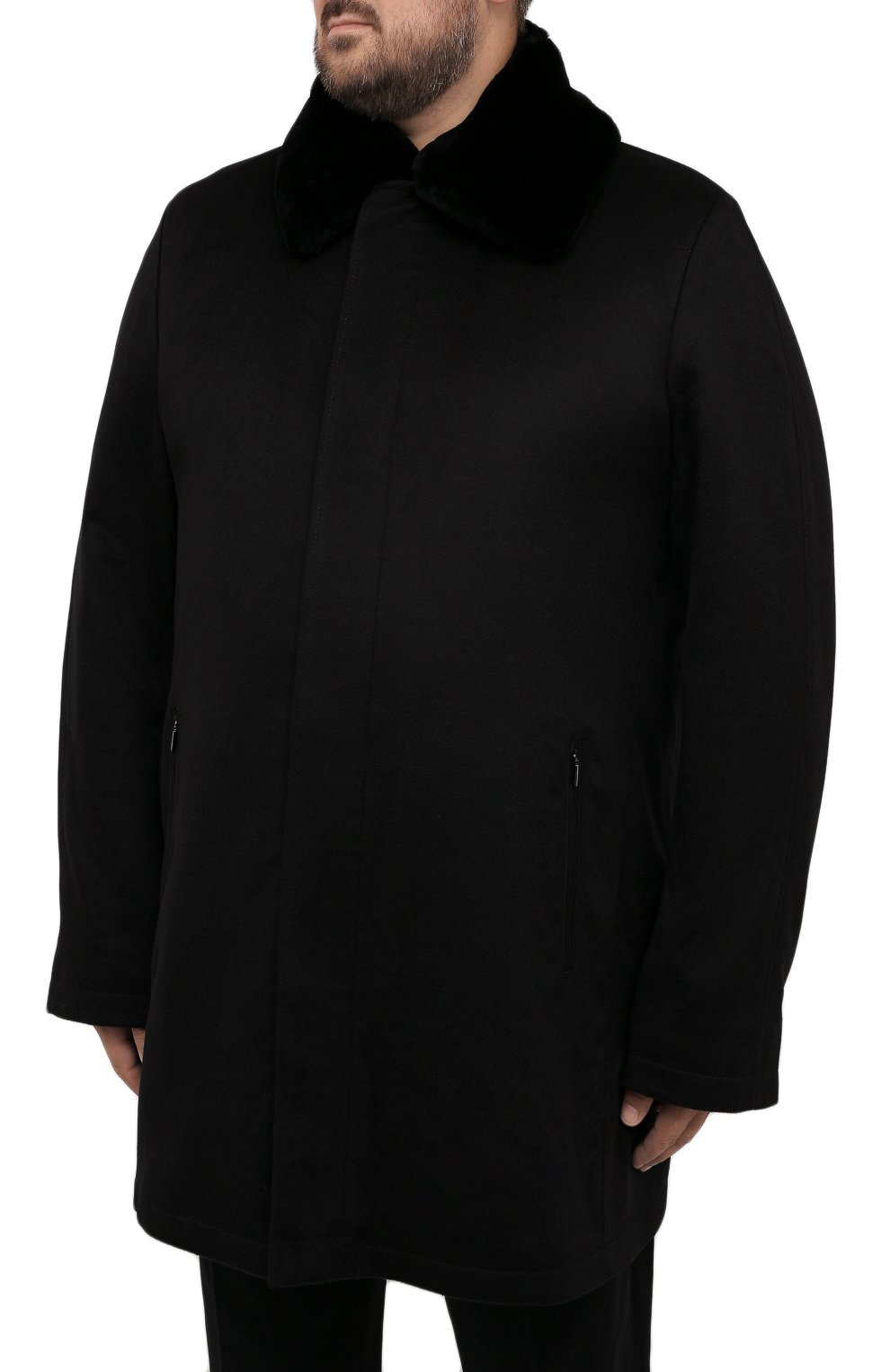 Кашемировое пальто с воротником из бобра ZILLI, арт. MAW-TIMBU-03001/0001/62-68, фото 3