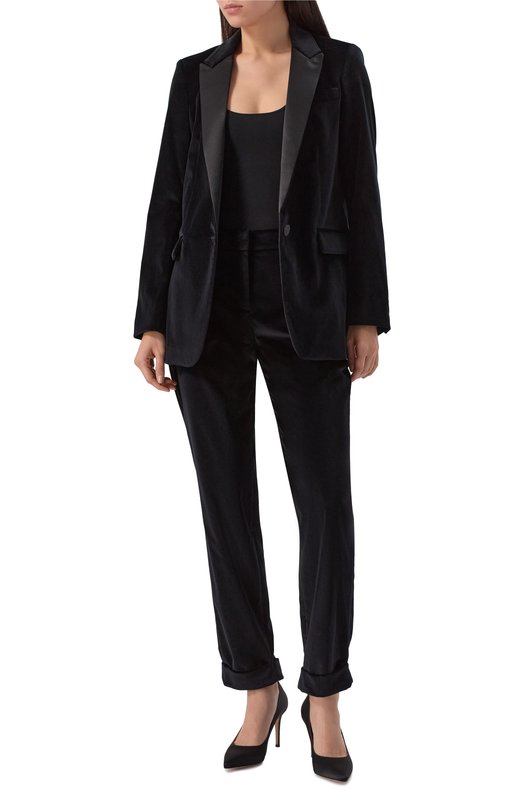 Бархатный жакет Lorena Antoniazzi GA46A/9577 Чёрный  GA46A/9577 Фото 2