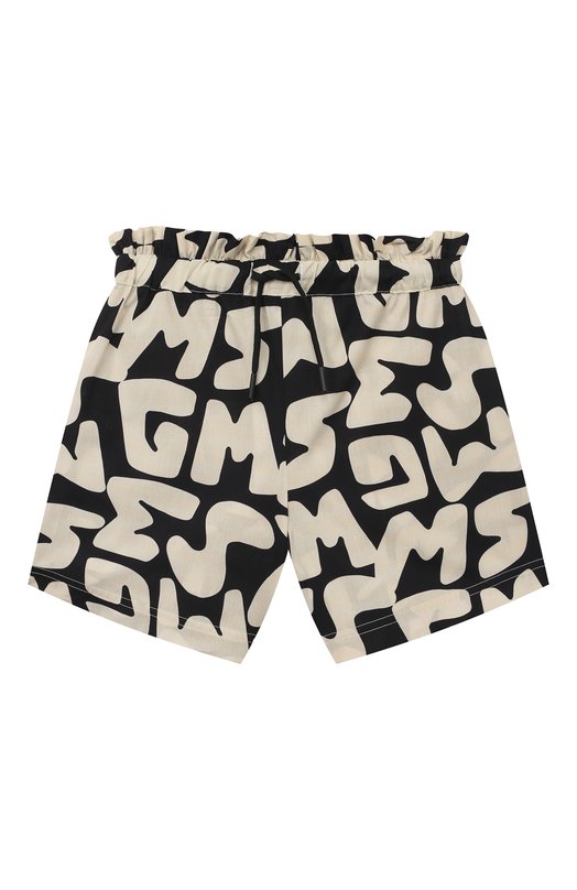 

Хлопковые шорты MSGM kids, Чёрно-белый