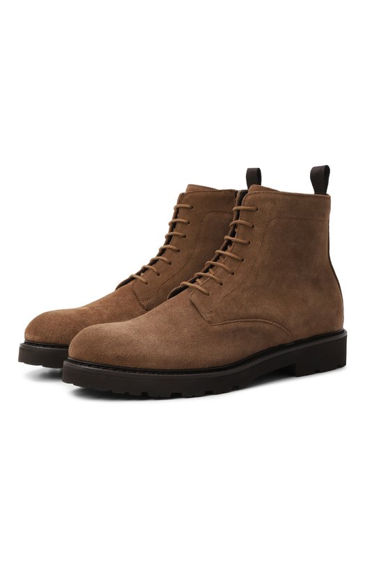 Замшевые ботинки Canali 653233/RB01207 Коричневый 653233/RB01207
