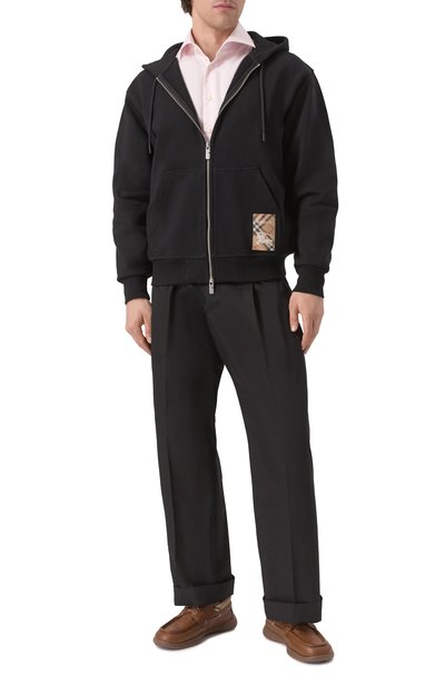 Кожаные топсайдеры BURBERRY, арт. 8107290, фото 2