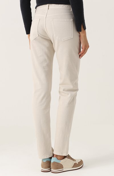 Однотонные джинсы прямого кроя LORO PIANA, арт. FAF4049, фото 4
