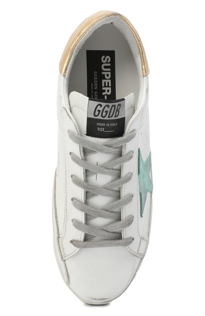 Кожаные кеды superstar GOLDEN GOOSE DELUXE BRAND, арт. GWF00101.F000212, фото 5