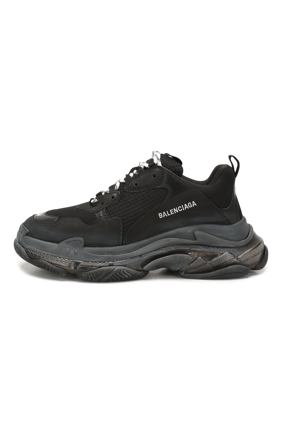 Комбинированные кроссовки triple s clear sole BALENCIAGA черного цвета по цене 111000 руб., арт. 541624/W0901, фото 3 Комбинированные кроссовки triple s clear sole BALENCIAGA, арт. 541624/W0901, фото 3