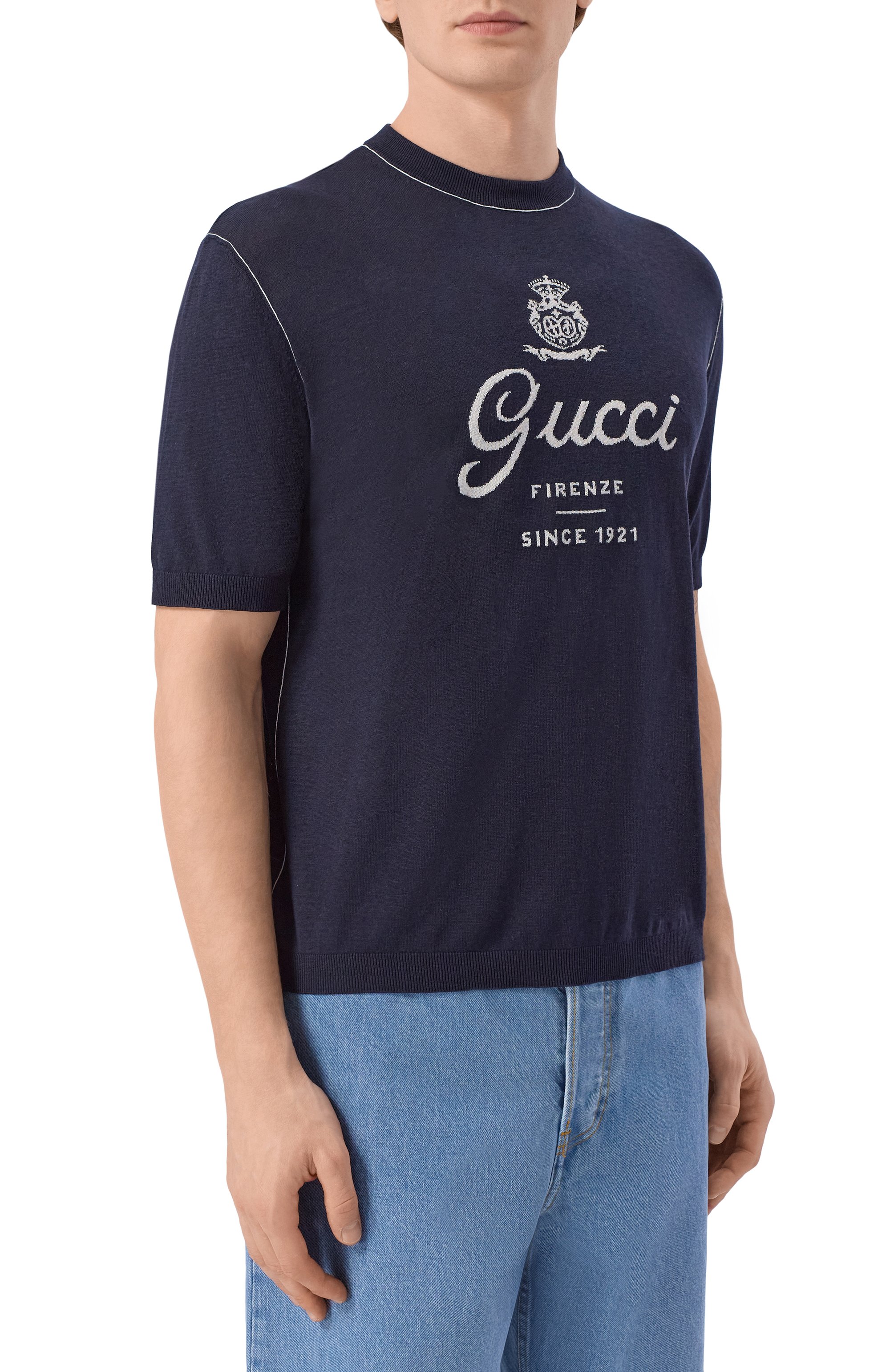 Джемпер из шелка и льна GUCCI, арт. 851828/XKFC8, фото 3