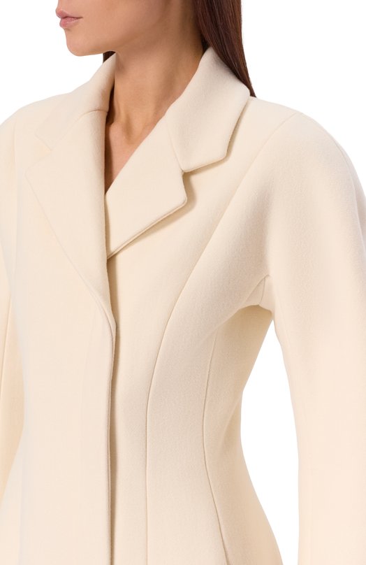 Шерстяное пальто Jacquemus 25HC0W00107AW0/0429 Кремовый  25HC0W00107AW0/0429 Фото 5