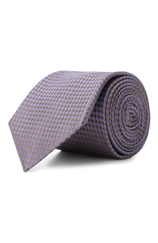 Шелковый галстук Canali 18/HJ04549 Сиреневый 18/HJ04549