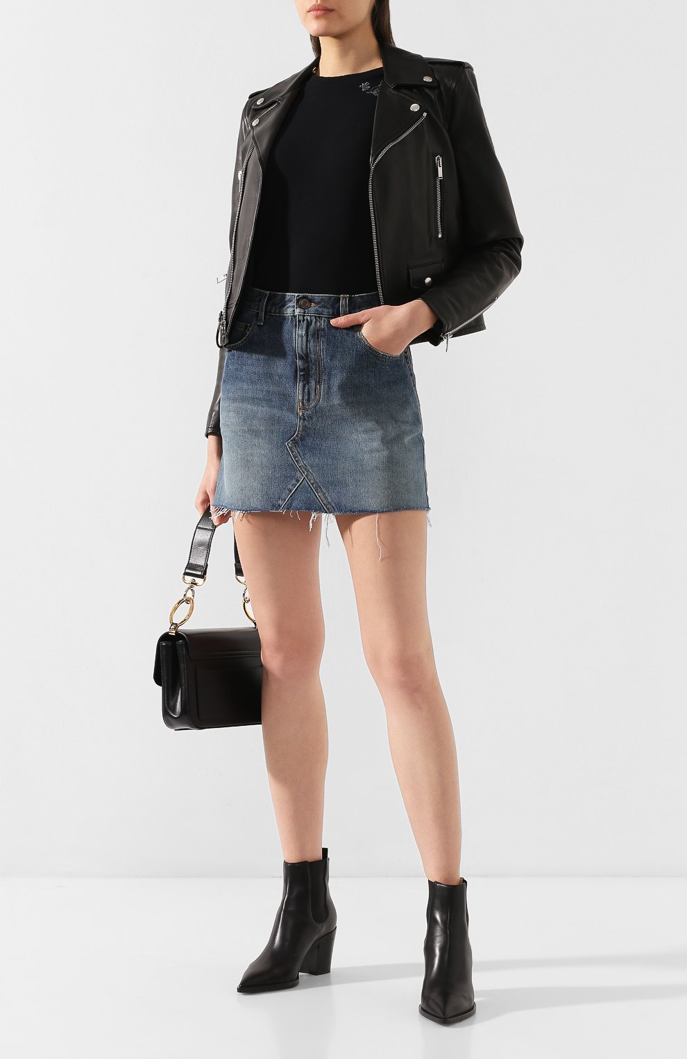 Хлопковая футболка SAINT LAURENT, арт. 605366/YBQJ2, фото 2