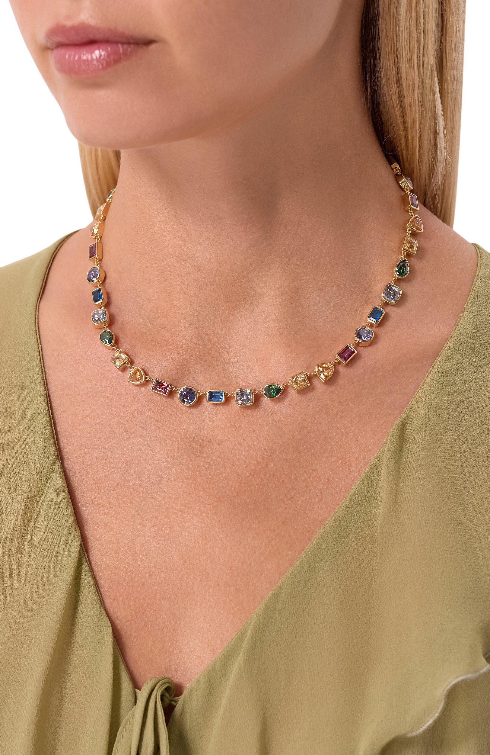 Колье imber SWAROVSKI разноцветного цвета по цене 58500 руб., арт. 5662915, фото 2 Колье imber SWAROVSKI, арт. 5662915, фото 2