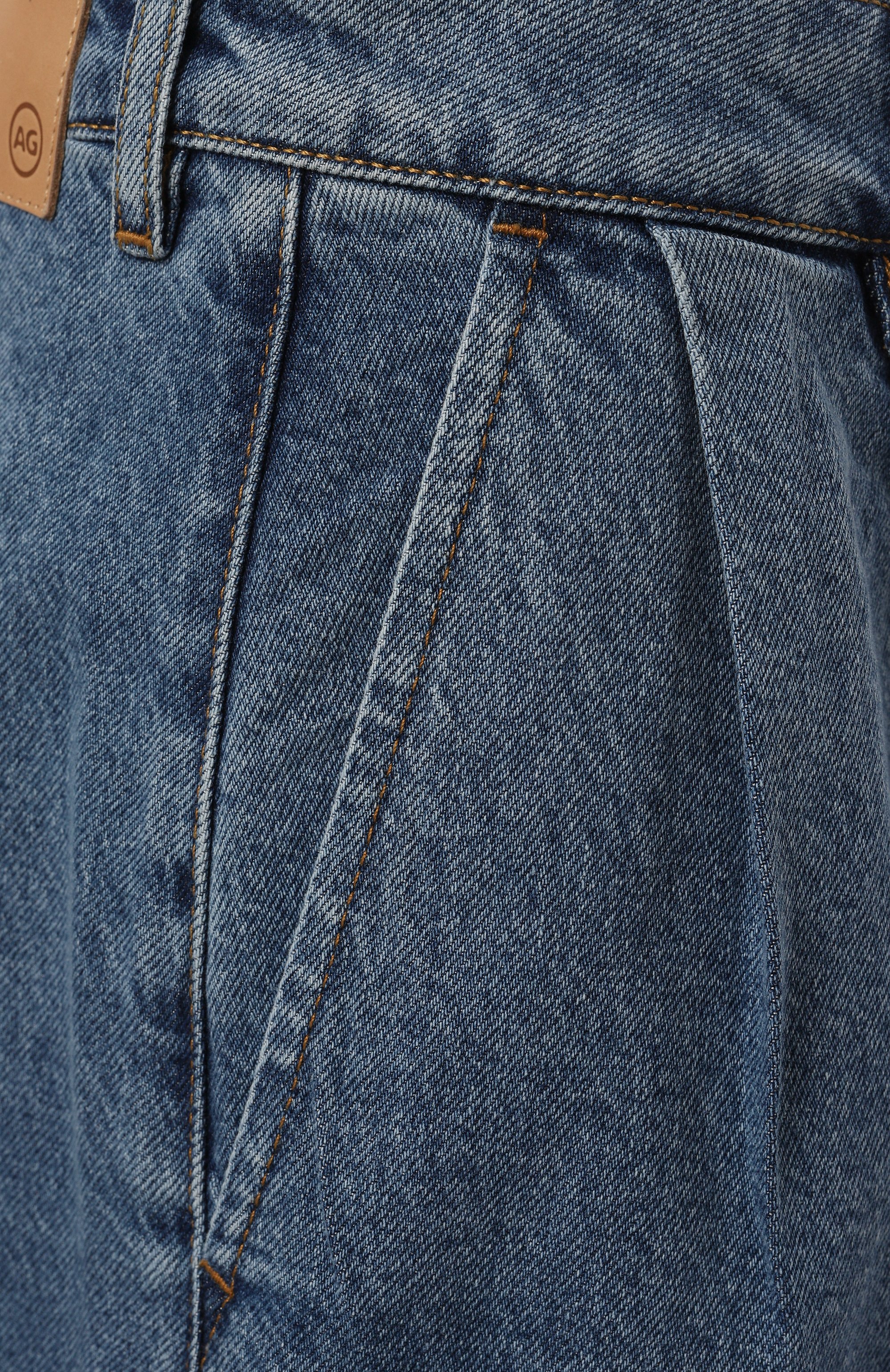 Джинсовые шорты AG ADRIANO GOLDSCHMIED синего цвета по цене 25750 руб., арт. W0027-016, фото 5 Джинсовые шорты AG ADRIANO GOLDSCHMIED, арт. W0027-016, фото 5