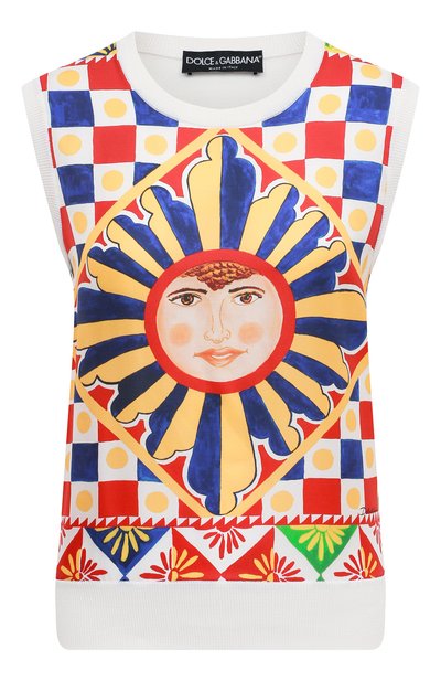 Женский шелковый топ DOLCE & GABBANA, арт. FX620T/JASHY