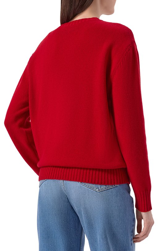 Шерстяной свитер Valentino 8B3KC72N/A5N Красный  8B3KC72N/A5N Фото 4