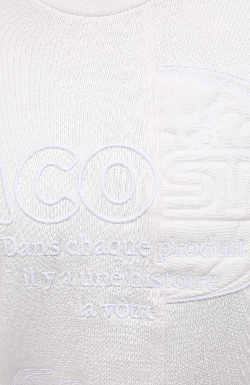 Свитшот LACOSTE белого цвета по цене 34950 руб., арт. SH024370V, фото 5 Свитшот LACOSTE, арт. SH024370V, фото 5