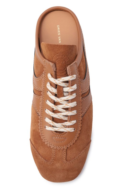 Замшевые кеды Dries Van Noten 011778/0126 Коричневый  011778/0126 Фото 6