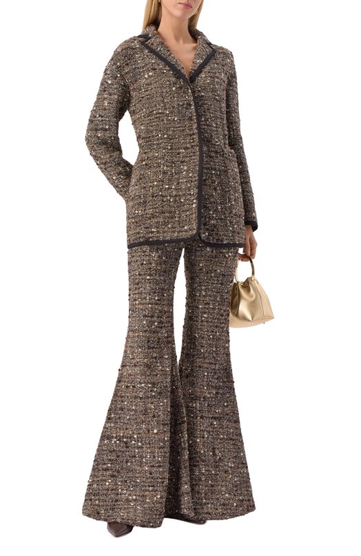 Шерстяные брюки Giambattista Valli 25FWSVCL3014/77GR0 Коричневый  25FWSVCL3014/77GR0 Фото 2