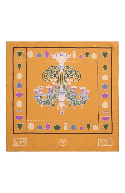 Шелковый платок ETON оранжевого цвета по цене 6470 руб., арт. A000 32950, фото 3 Шелковый платок ETON, арт. A000 32950, фото 3