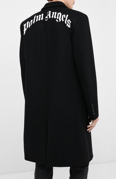 Шерстяное пальто PALM ANGELS, арт. PMEA083E20FAB0011001, фото 4