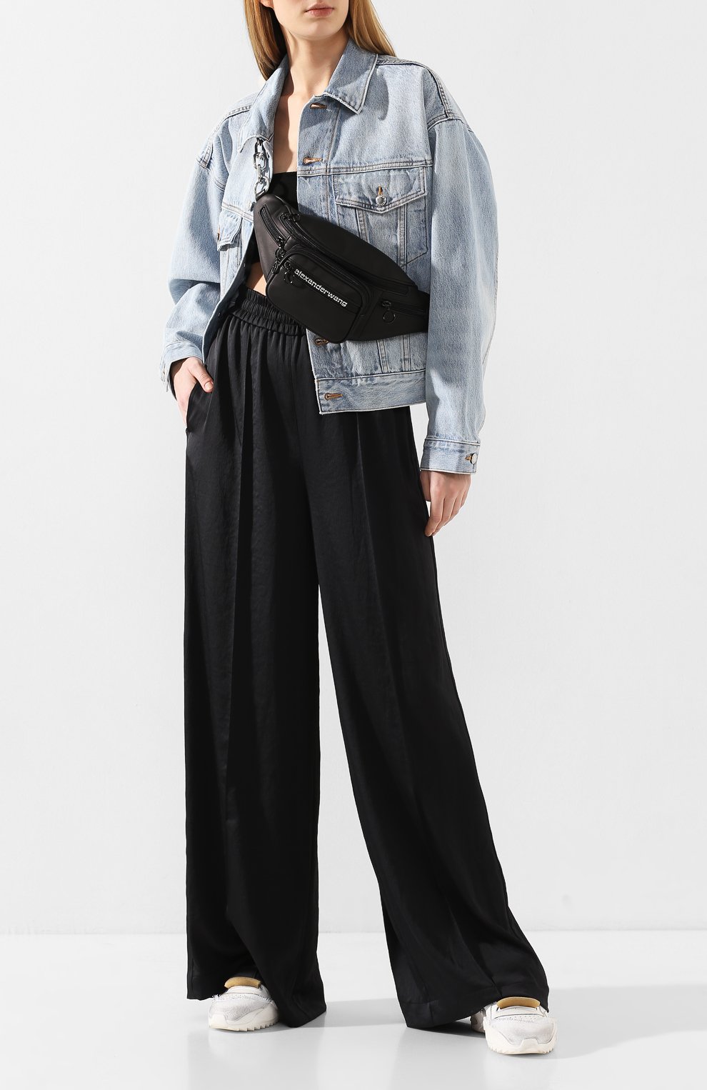 Брюки ALEXANDERWANG.T черного цвета по цене 29950 руб., арт. 4WC1204012, фото 2 Брюки ALEXANDERWANG.T, арт. 4WC1204012, фото 2