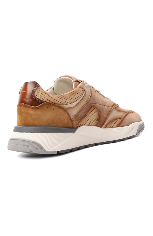 Кожаные кроссовки Innova Santoni MBIG22112BGRGMEU Бежевый  MBIG22112BGRGMEU Фото 4