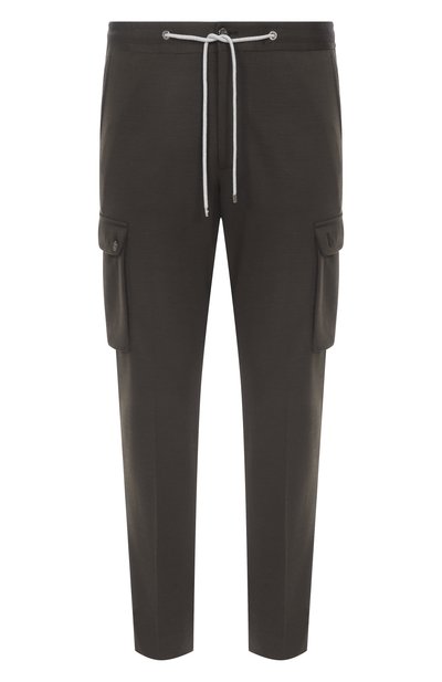 Мужские брюки-карго из шерсти и хлопка CORNELIANI, арт. 254L14-2518800