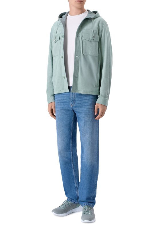 Текстильные кроссовки Stefano Ricci UZ689G2427/TSWY Зелёный  UZ689G2427/TSWY Фото 2