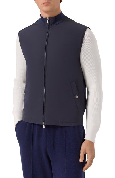 Комбинированный жилет BRUNELLO CUCINELLI, арт. MD4796535P, фото 3